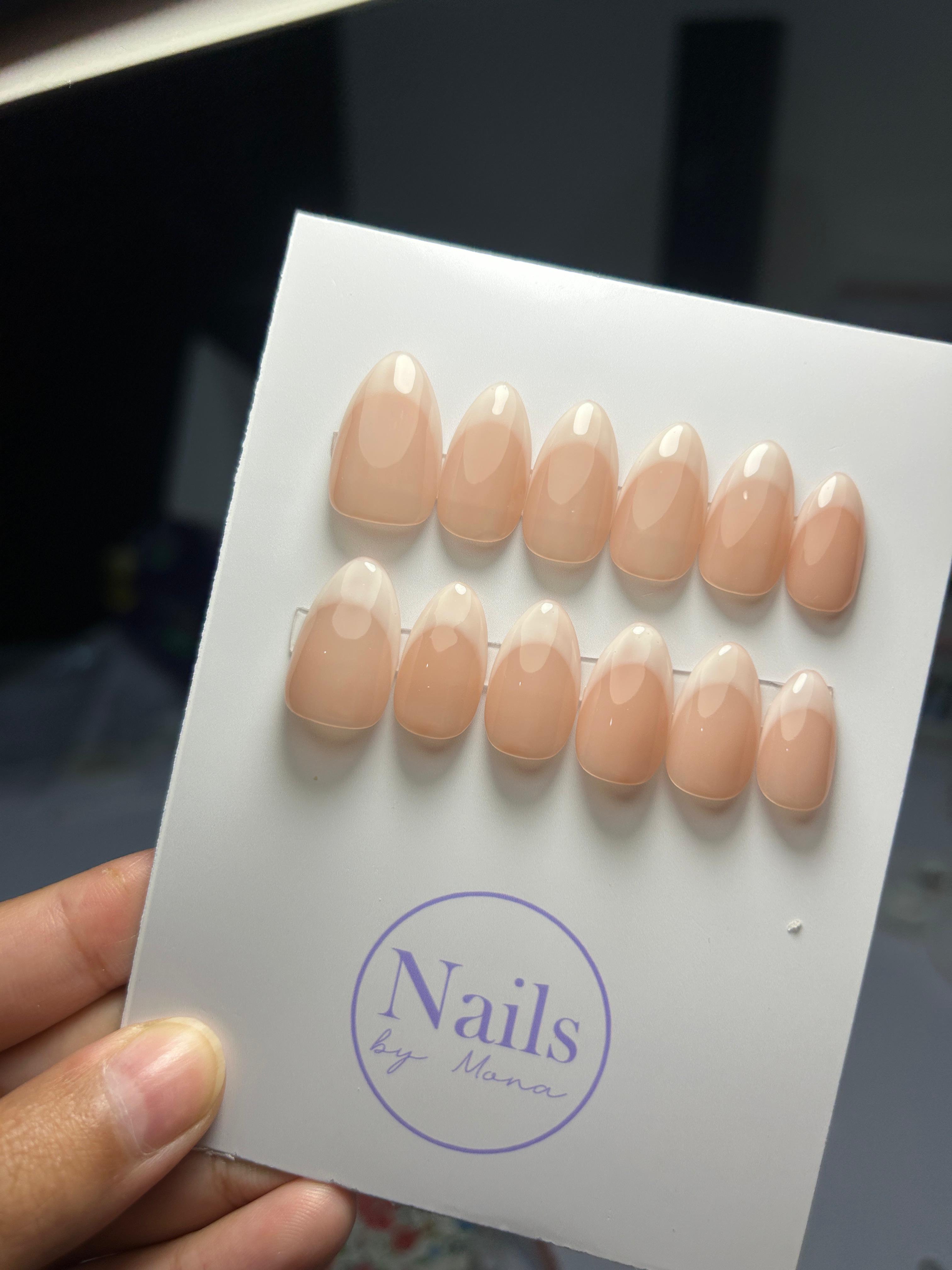 Barely There Nude — Everyday tier custom-fit press-on nails