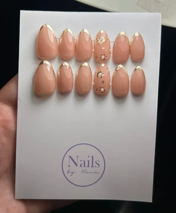 Peach Gold Flower