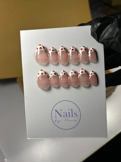 Heart French Tips