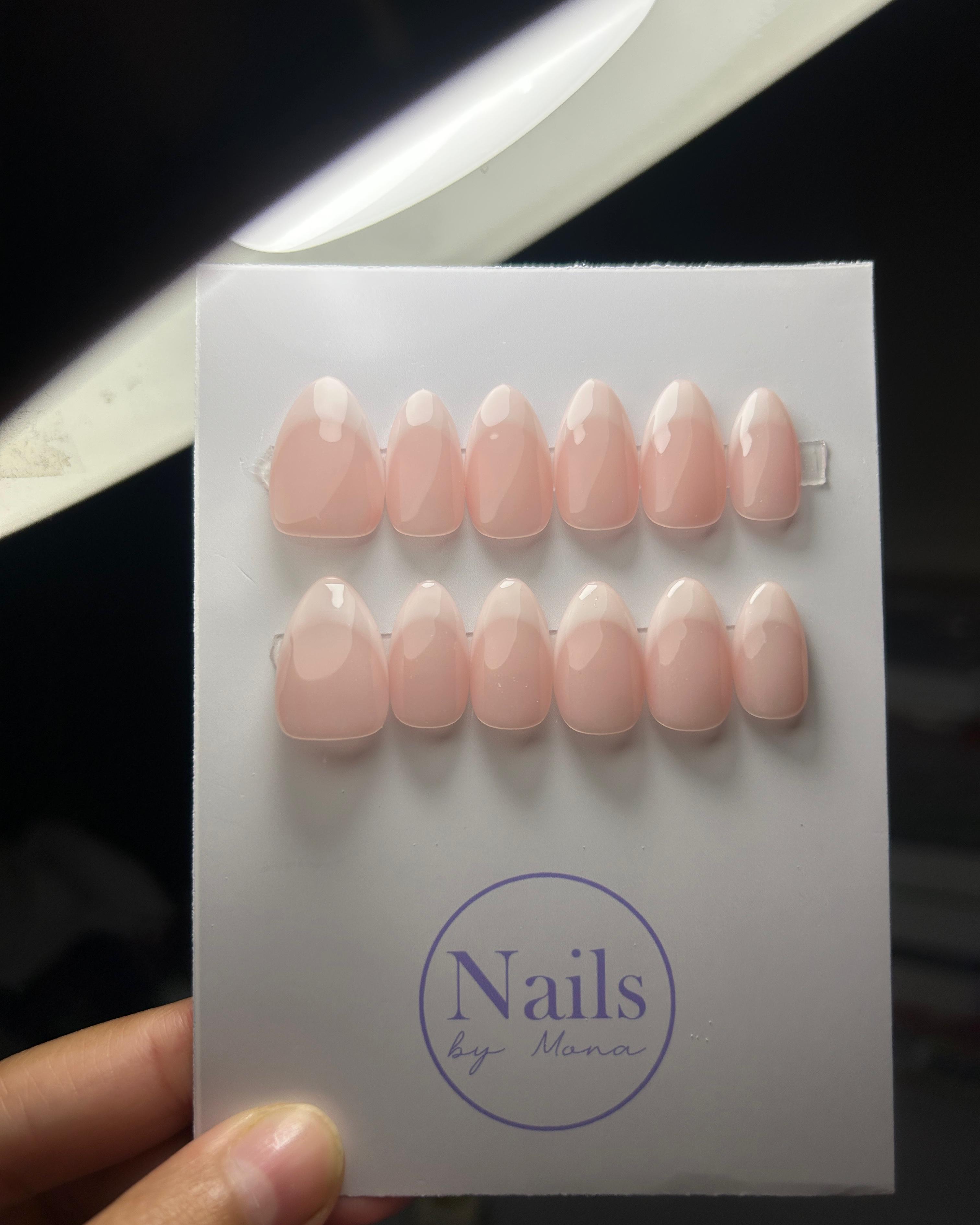 Solid Baby Pink — Everyday tier custom-fit press-on nails